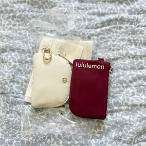 Dual Pouch Wristlet   Colour Deep Luxe/Gold/Bone POUCHES ONLY